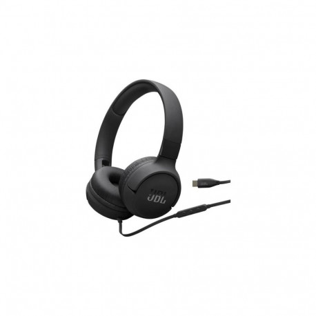 JBL Tune 520C Wired (USB-C) On-Ear Headphones Black EU