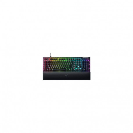 Razer BlackWidow V4 must juhtmega mehaaniline mänguriklaviatuur, RGB LED valgustus, US, kollased lül