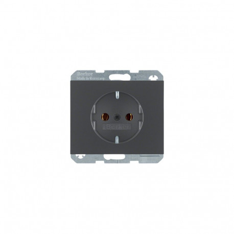 "Berker 47157006 SCHUKO-Steckdose anth matt"