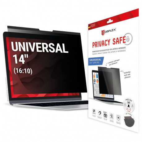 "DISPLEX Privacy Safe Blickschutzfolie Universal (Mag) 14"", 16:10"