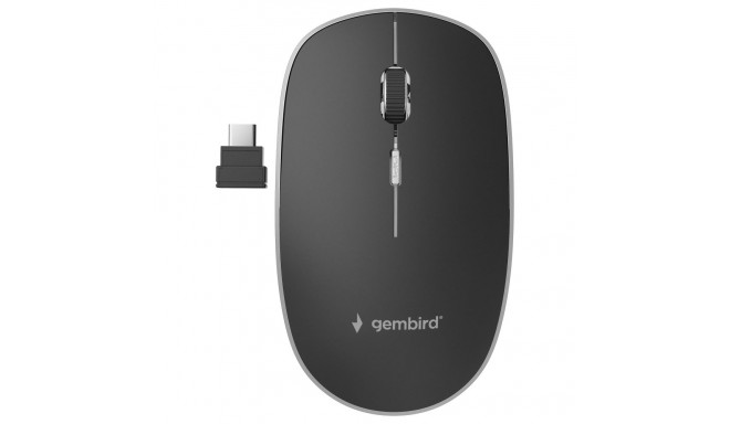 "gembird Maus OPT WIRELESS Silent 4 Tasten Typ-C-Empfänger"