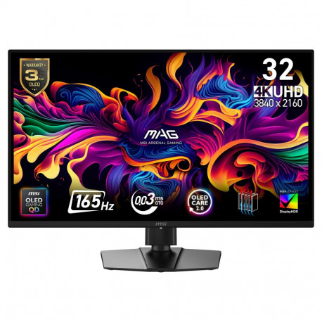 MSI MAG 322UP QD-OLED E16 OLED-mänguri monitor, OLED Care 2.0, 165Hz, 0,03ms GtG