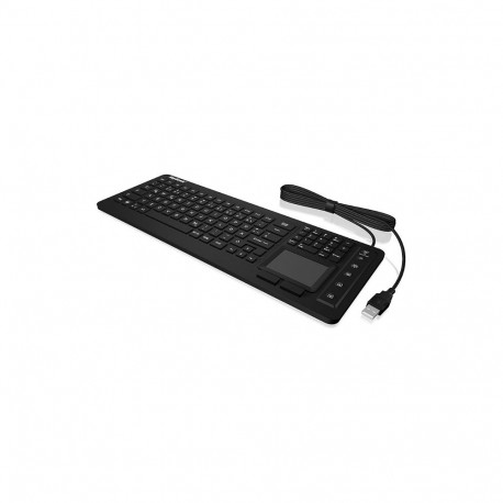 KeySonic KSK-6231 INEL(US) must tööstuslik puuteplaadiga klaviatuur, IP68