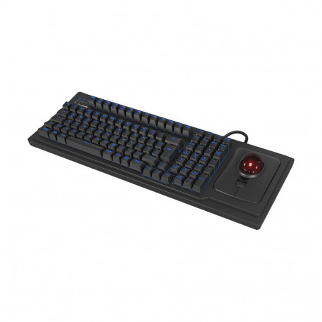 "KeySonic KSK-8202ELU-T Full-Size Tastatur mit Trackball"