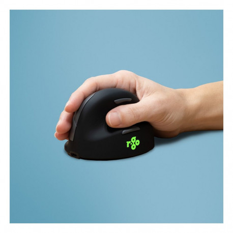 R-GO HE ergonoomiline vertikaalne juhtmevaba hiir paremakäelistele, suurus L, 4 nupuga