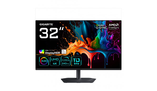 GIGABYTE MO32U2 OLED 4K UHD mängurimonitor 80cm (31,5")