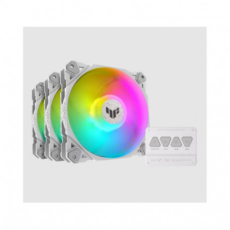"120mm ASUS TUF GAMING TF120 ARGB Gehäuselüfter, 3er Set, white 120 mm, PWM"