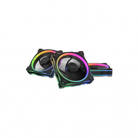 ASUS PRIME MR120 ARGB Reverse must korpuseventilaatorite kolmikpakk, 120 mm, PWM