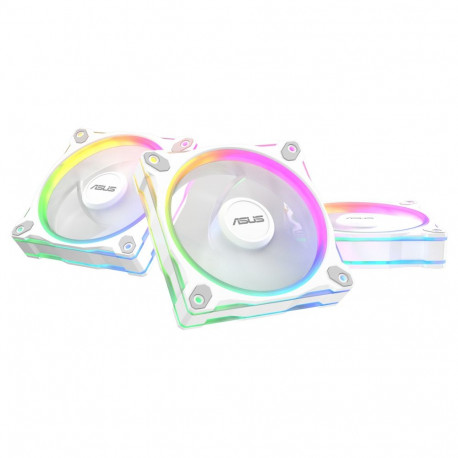 "120mm ASUS PRIME MR120 ARGB Reverse Triple Pack Gehäuselüfter weiß, 120 mm, PWM"