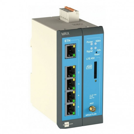 "icom MRX MRX2 LTE - Router - WWAN 5-Port-Switch, VPN, Ethernet"