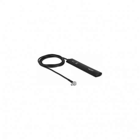 "Delock LTE Antenne TS9 Stecker 1,5 dBi omnidirektional starr mit Anschlusskabel RG-174 1 m Klebemon