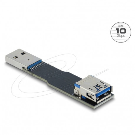 Delock USB 10 Gbps adapter USB tüüp-A pesa-pistik, sirge