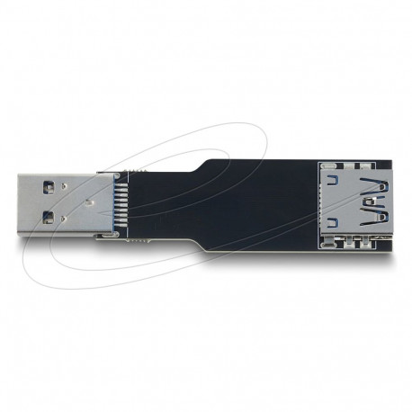 "USB 10 Gbps Adapter USB Typ-A Buchse zu Stecker gerade flach"
