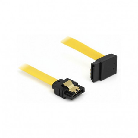 Delock SATA 6 Gb/s sirge ülespoole nurgaga kaabel 70 cm kollane