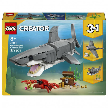LEGO 31381 Creator 3-in-1 metsik hai koos aardelaekaga