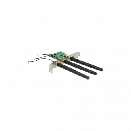 PCI Express kaart 1 x sisemise M.2 Key A pesa ja 3 välise antenniga