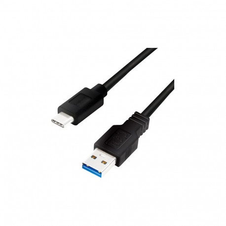 "USB3.2 LogiLink USB-A -> USB-C ST/ST 0,5m Black"