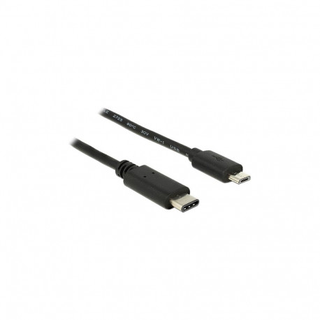 "Kabel USB Type-C™ 2.0 Stecker > USB 2.0 Typ Micro-B Stecker 1,0 m schwarz"