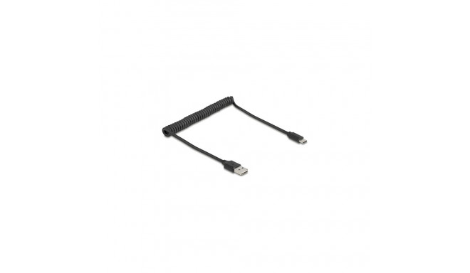 Delock EASY-USB 2.0 Typ-A - USB Type-C spiraalkaabel