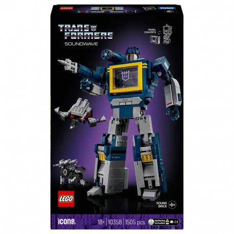 "LEGO 10358 Icons Transformers: Soundwave"