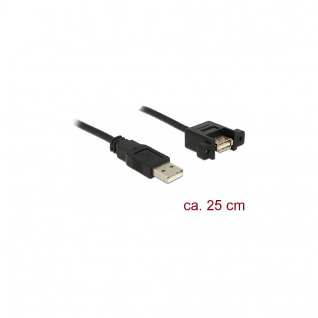 85462 0.25m USB A USB A isane-emane must USB-kaabel
