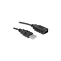 "DeLock USB 2.0 > Seriell (ST-ST) 0,8m Adapterkabel Schwarz"
