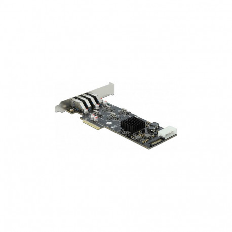 "PCI Express x4 Karte zu 4 x extern SuperSpeed USB 5 Gbps (USB 3.2 Gen 1) USB Typ-A Buchse Quad Chan