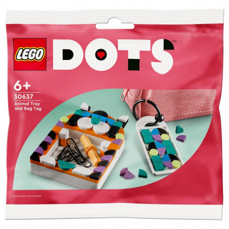 "LEGO Dots Polybag-Tier-Ablageschale PolybagTierAblageschale & Taschenanhänger(30637)"