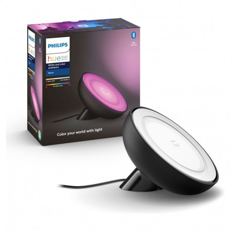 "Philips Hue White&Col. Amb. Bloom Tischleuchte schwarz 500lm"