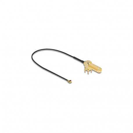 Antennikaabel RP-SMA 90° PCB-pesa paigaldamiseks, I-PEX Inc. MHF® I pistik 1.13, 25cm, keerme pikkus