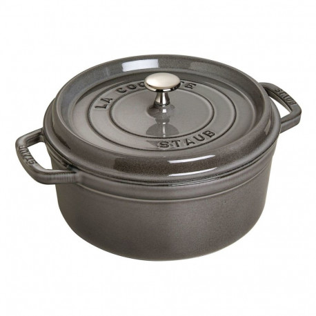 "Staub La Cocotte 24cm rund Graphit-grau.Gusseisen"
