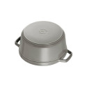Staub La Cocotte 24cm ümmargune grafiithall malmpott