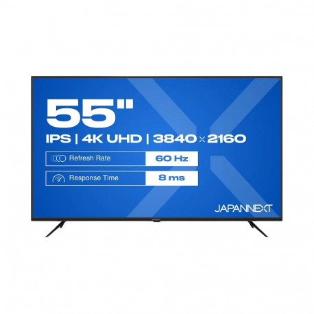 139,0cm/55" (3840x2160) JAPANNEXT JN-IPS550UHD60F 16:9 IPS 60Hz HDMI USB WLAN must kõlar