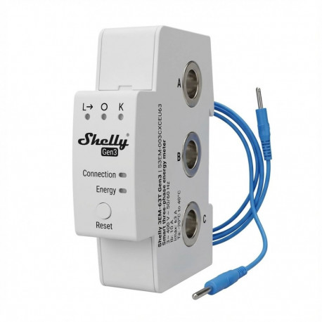 "Shelly Relais ""3EM-63T Gen3"" Stromzähler"