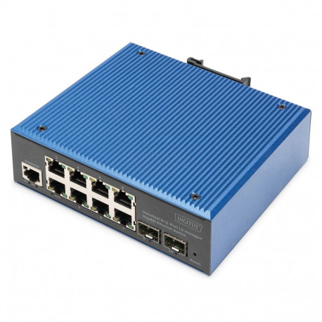 "Digitus 8+2P Industrial Gigabit Ethernet Switch L2 managed"