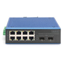 Digitus 8+2P tööstuslik Fast Ethernet PoE kommutaator