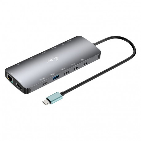I-TEC USB-C Metal Nano 3x ekraani dokkimisjaam 2x HDMI 1x USB-C video LAN audio
