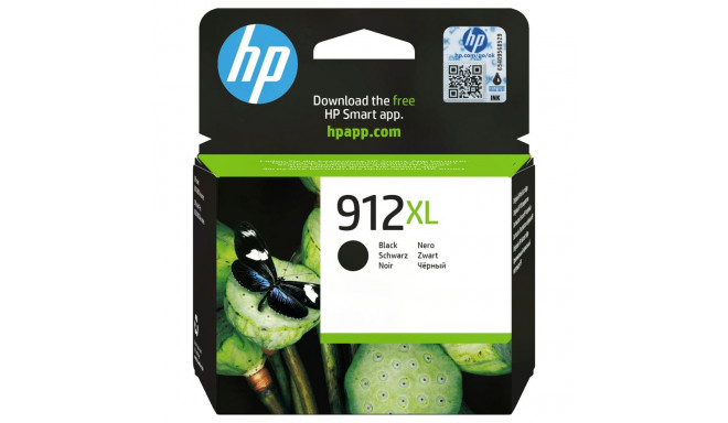 HP 912XL suure mahuga must tint