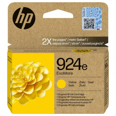 HP 924e EvoMore kollane originaal tindikassett