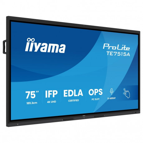 "IIYAMA DS TE7515A 189.3cm IPS TOUCH 75''/3840x2160/2xHDMI/DP/5xUSB/USB-C"