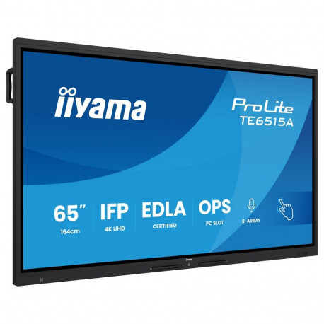 IIYAMA DS TE6515A 163.9cm IPS puuteekraan 65''/3840x2160/2xHDMI/DP/5xUSB/USB-C