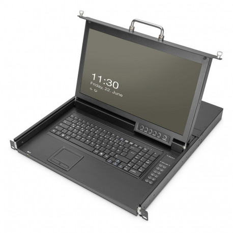 Digitus moodulkonsool 17" HD TFT, 1-pordiline VGA KVM, saksa