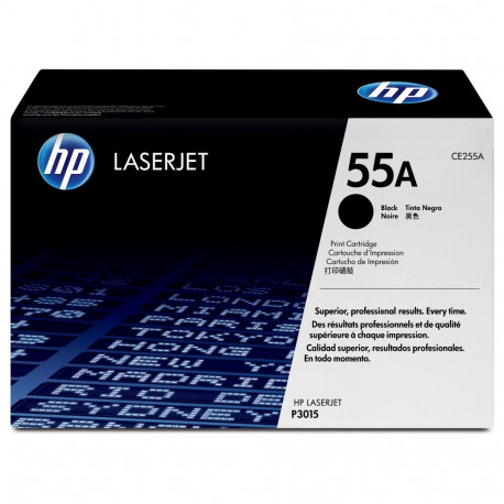 "HP 55A original LaserJet Toner cartridge CE255A black standard capacity 6.000 pages 1-pack"