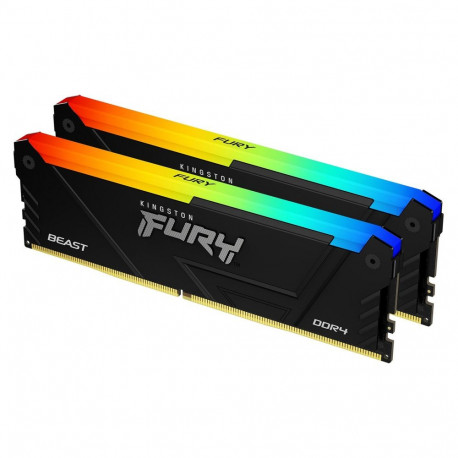 Kingston 16GB 3200MT/s DDR4 CL16 DIMM FURY Beast RGB 2 mälumooduli komplekt