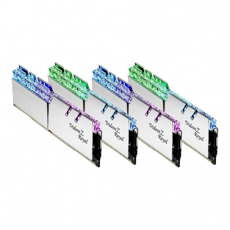 G.Skill DIMM 64 GB DDR4-3600 (4x 16 GB) Quad-Kit hõbedane F4-3600C16Q-64GTRSC Trident Z Royal INTEL 