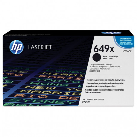 HP 649X originaal Color LaserJet must suure mahutavusega toonerikassett CE260X 17.000 pages 1-pack