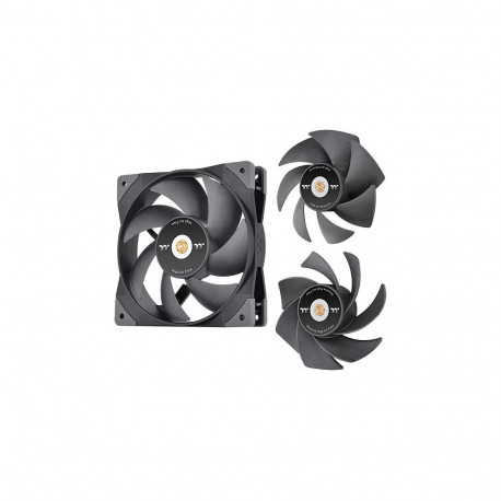 120mm Thermaltake GT12 TT Premium Edition must arvuti jahutusventilaator, 1 pakk