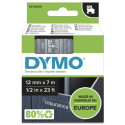 Dymo etiketilint D1 12mmx7m, valge/läbipaistev