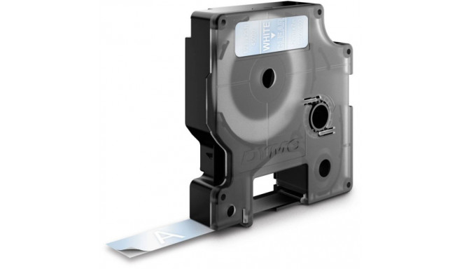 Dymo etiketilint D1 12mmx7m, valge/läbipaistev