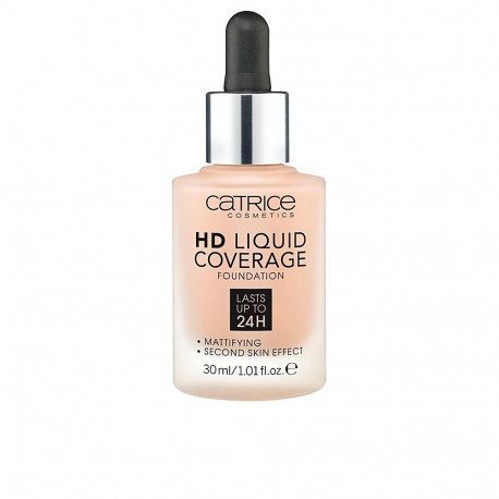 CATRICE BASE DE BASE DE COBERTURA LÍQUIDA HD dura hasta 24h #040-beige cálido 30 ml